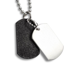 "Dogtags" Silver/Black.
